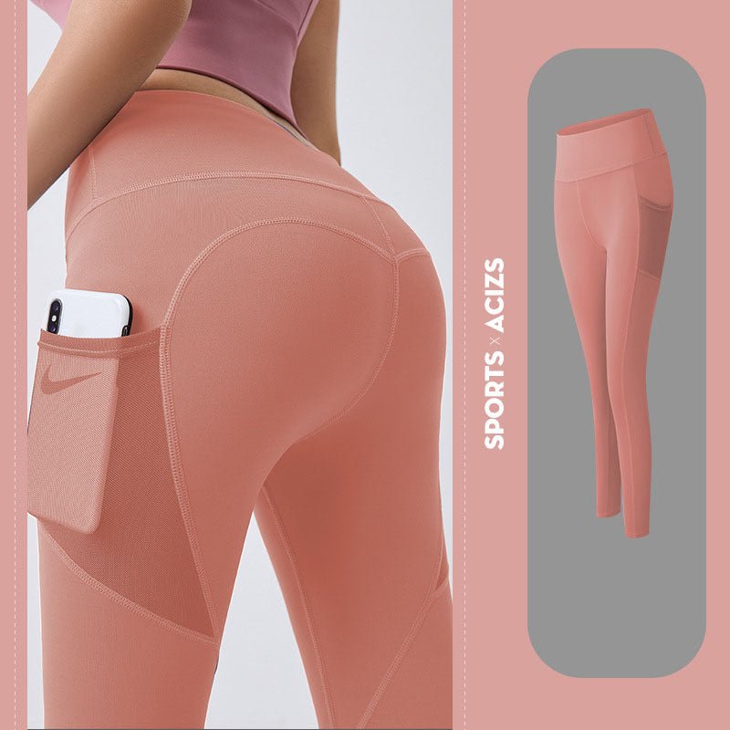 Legginsy sportowe z kieszenią - PAVEELO